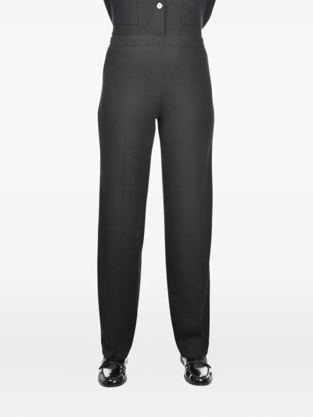 Gran Sasso Elasticated-waist Trousers In Black