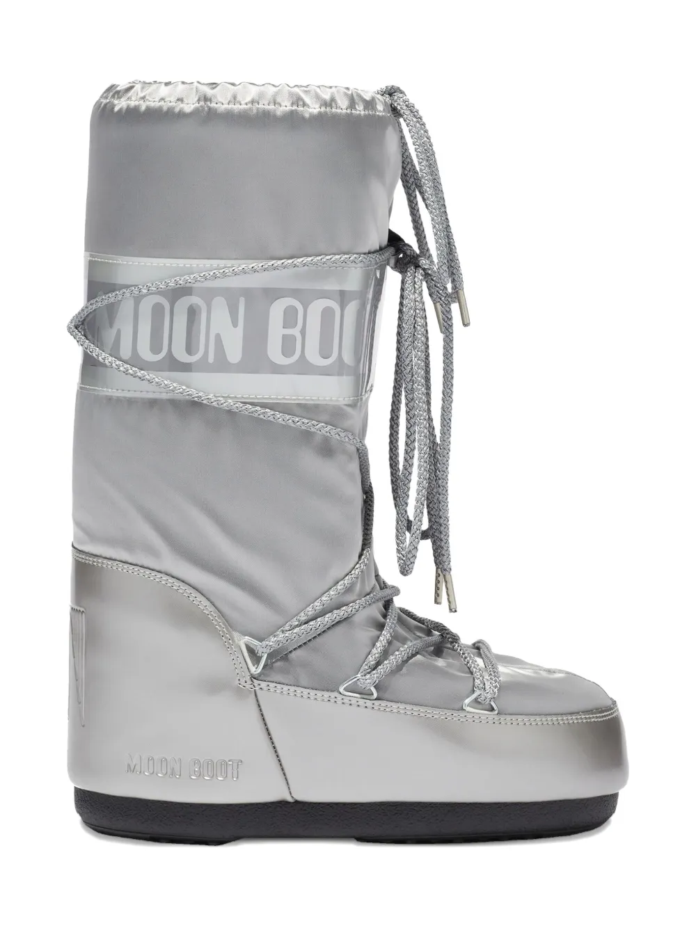 Moon Boot Kids Icon Pillow lace-up boots Metallic