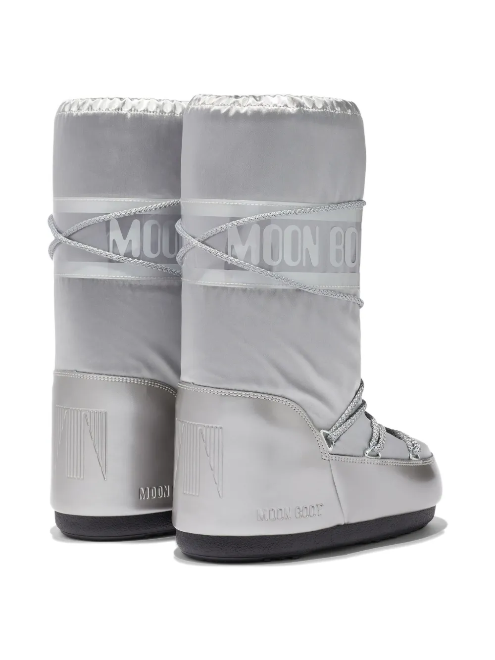 Moon Boot Kids Icon Pillow lace-up boots Metallic