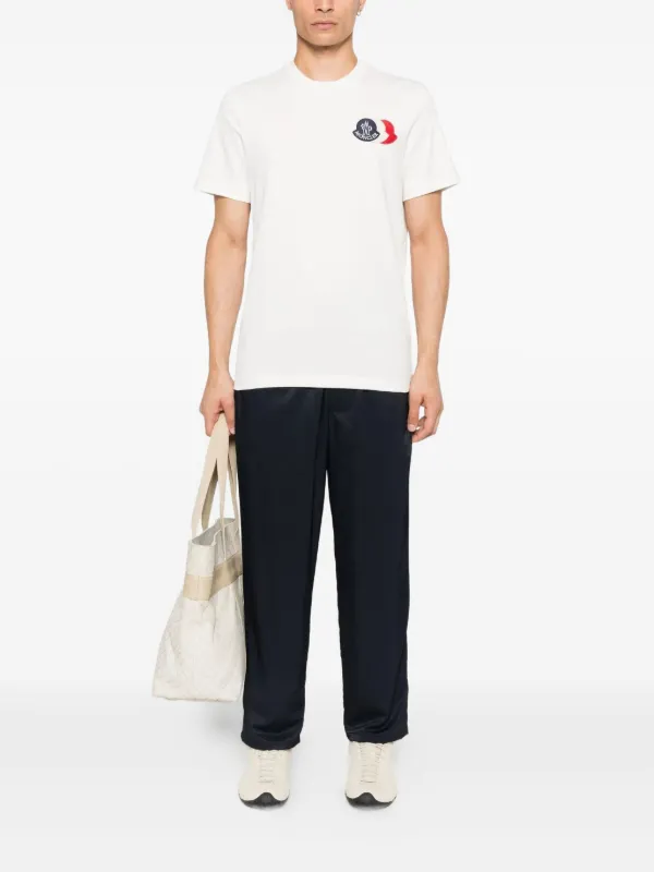 Moncler logo-patch T-shirt | White | FARFETCH