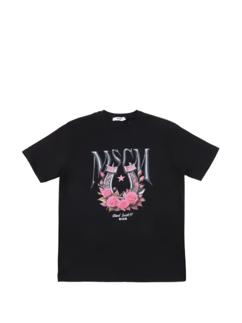 MSGM Kids garphic-print t-shirt