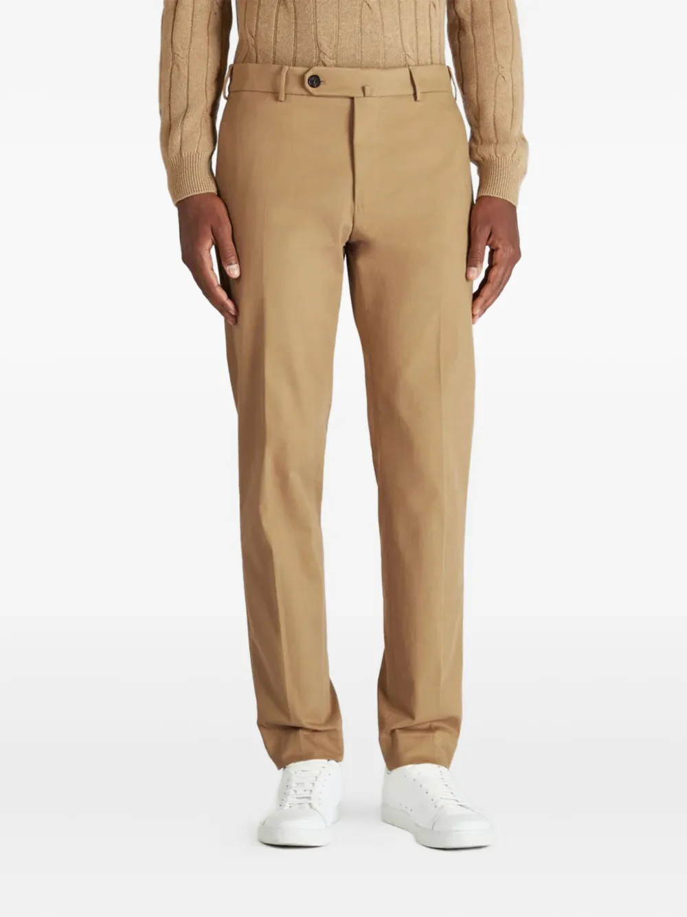 Incotex Broek met platte voorkant - Beige