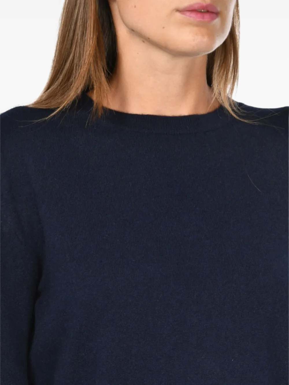 Gran Sasso Side-slit Sweater In Blue