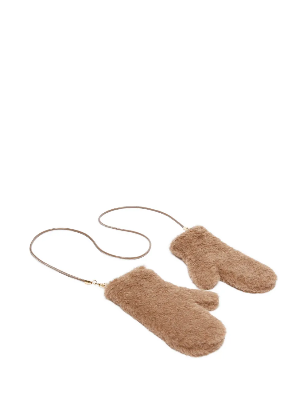 Max Mara faux-fur gloves | Brown | Image 1