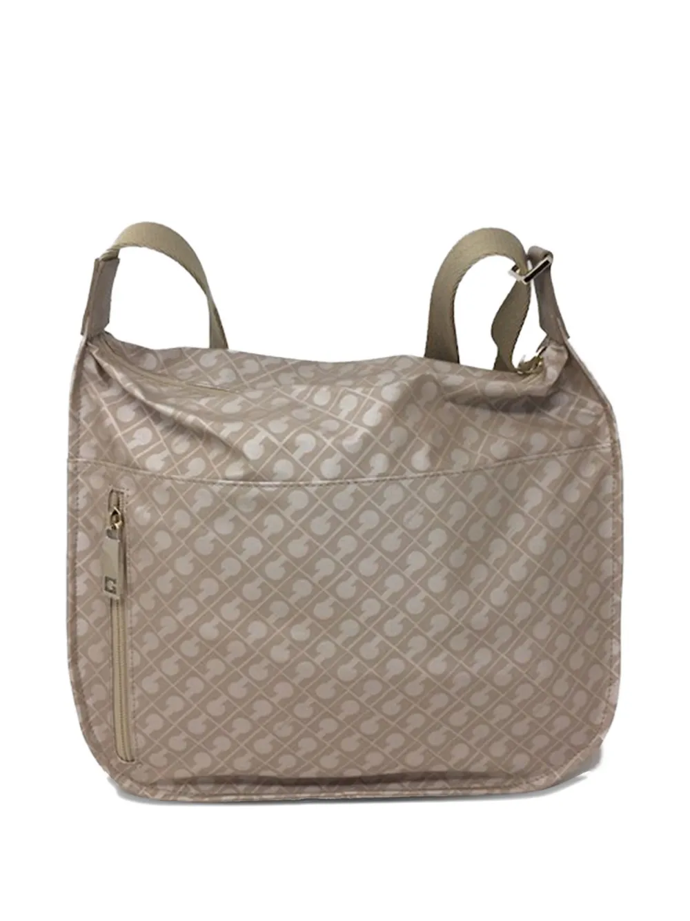 Gherardini Monogram-pattern Cross Body Bag In Neutral
