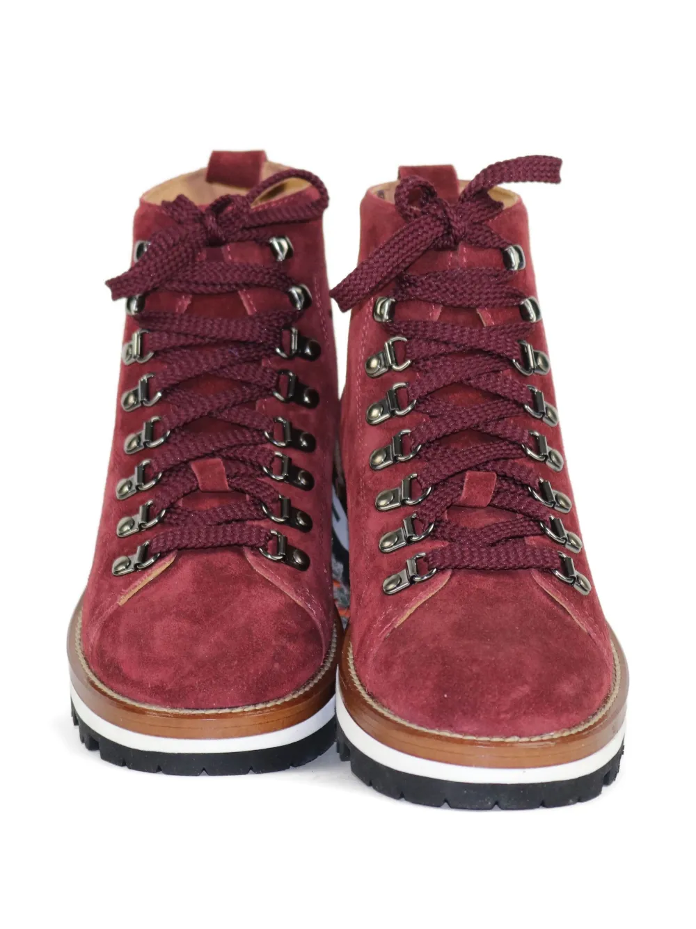 Monpiz Falcade Lace-up Boots In Red