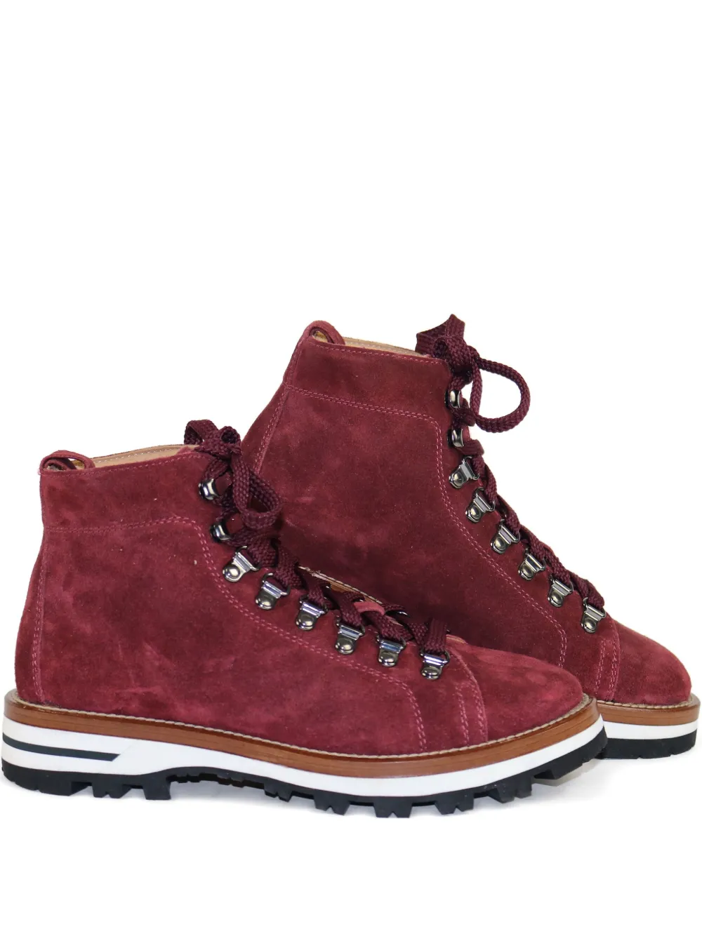 Monpiz Falcade Lace-up Boots In Red