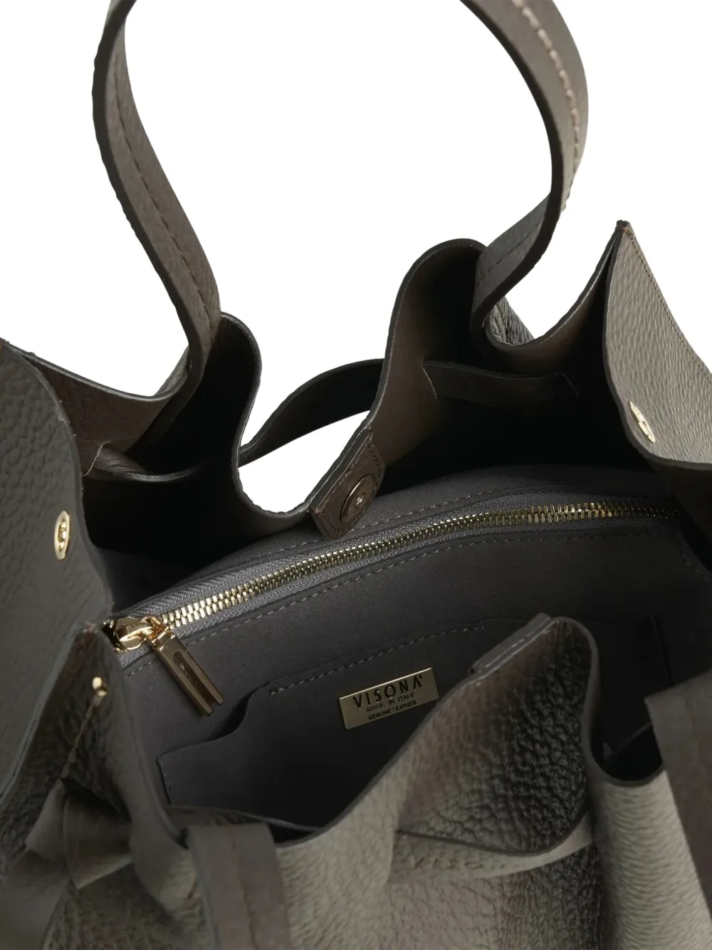 VISONA` Vittoria kleine shopper Bruin
