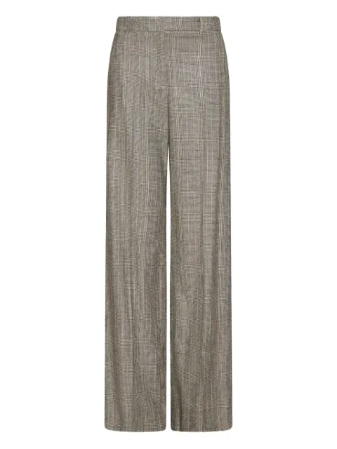 Marella TALES checked flannel trousers