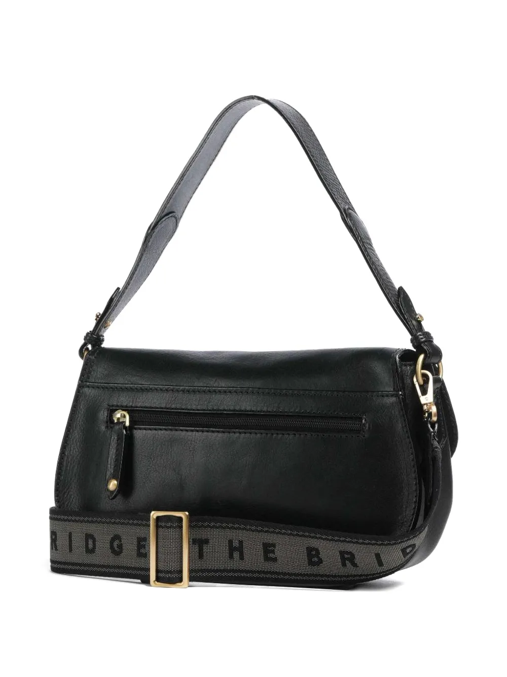 The Bridge Isadora logo strap tote bag - Zwart