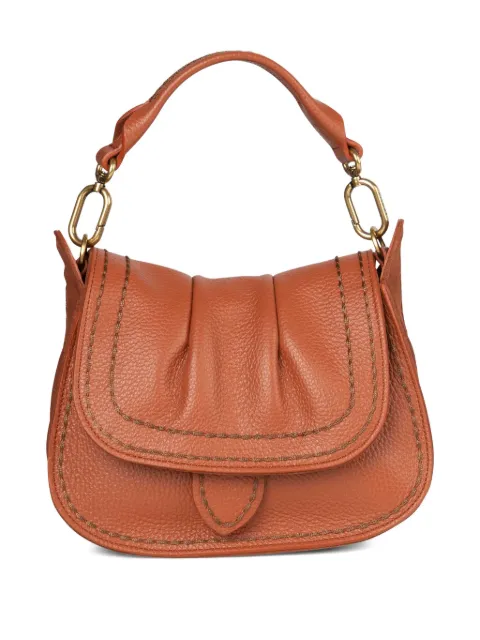 VISONA` SELLA pleated-leather shouder bag