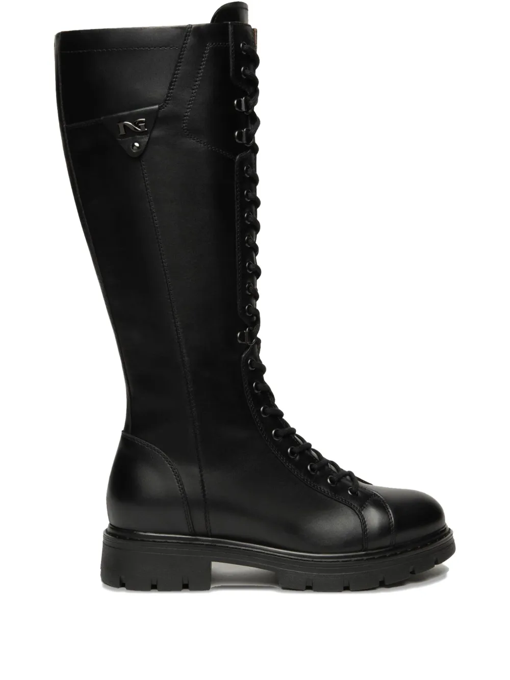 NERO GIARDINI lace-up leather boots Black