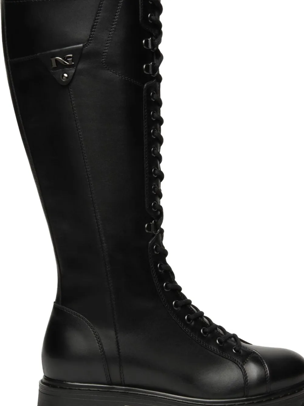 NERO GIARDINI lace-up leather boots Black
