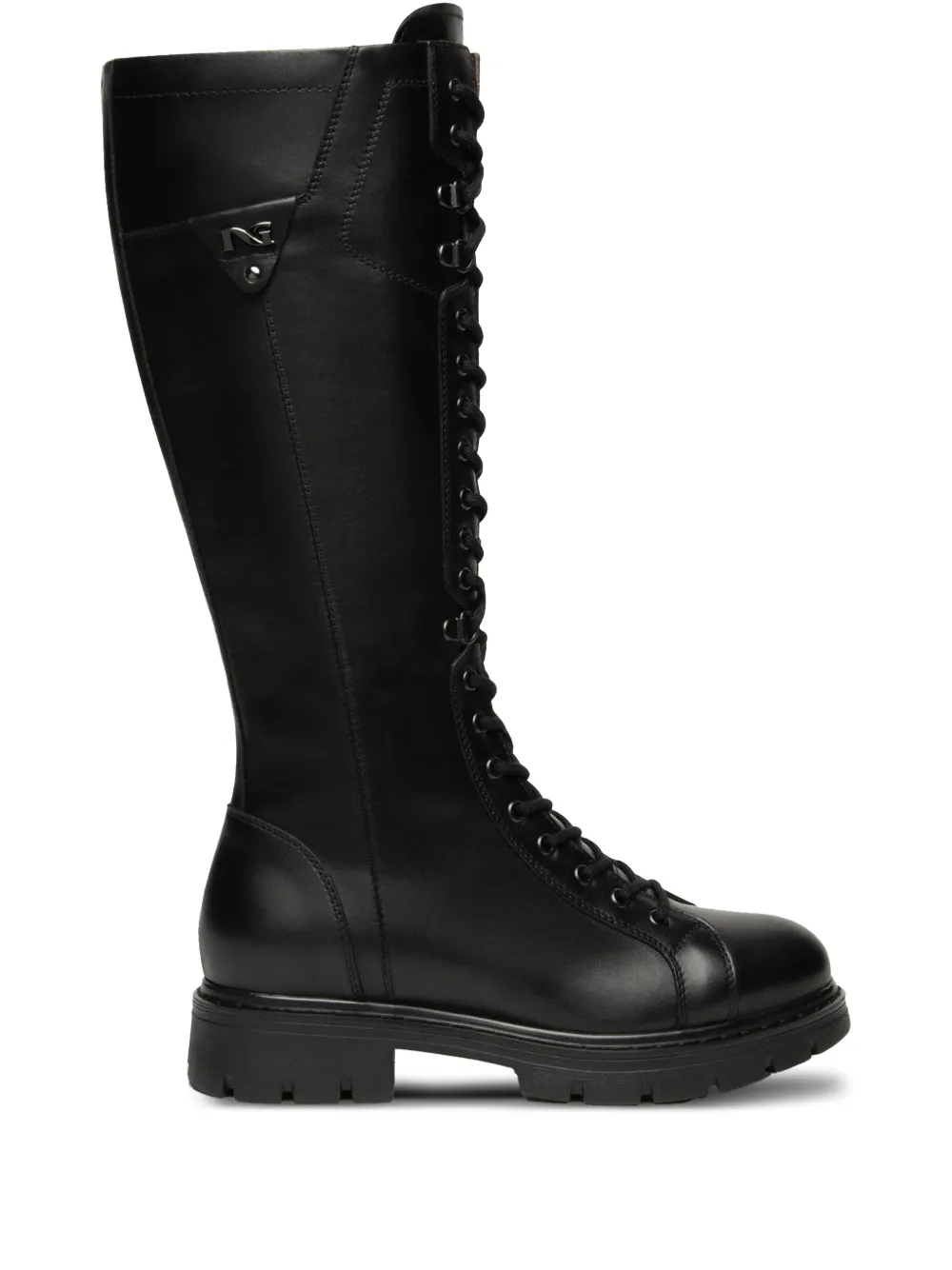 NERO GIARDINI lace-up leather boots Black