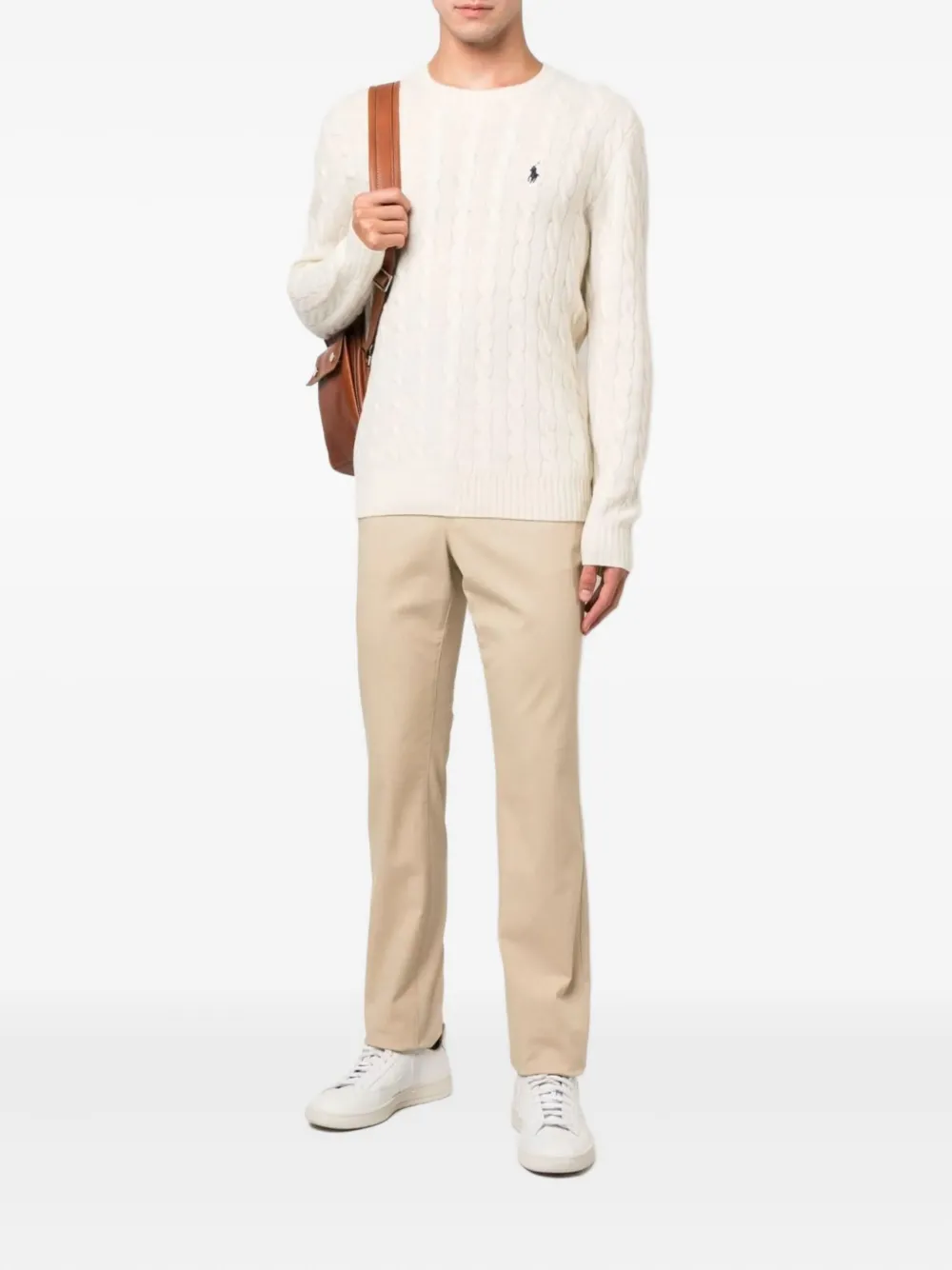 Polo Ralph Lauren Kabelgebreide trui - Wit