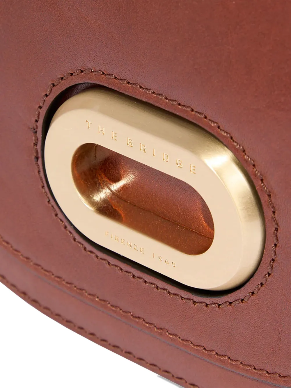 The Bridge Leather Shoulder Bag In Brown