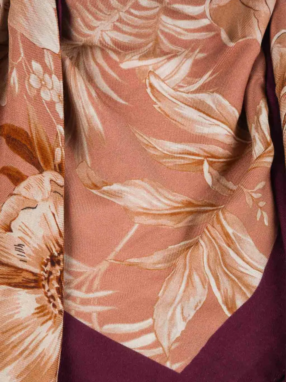 TWINSET Sjaal met bloemenprint Bruin