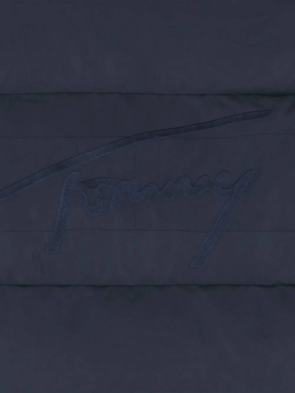 Tommy Hilfiger Junior Flag-embroidery Hooded Padded Jacket In Blue