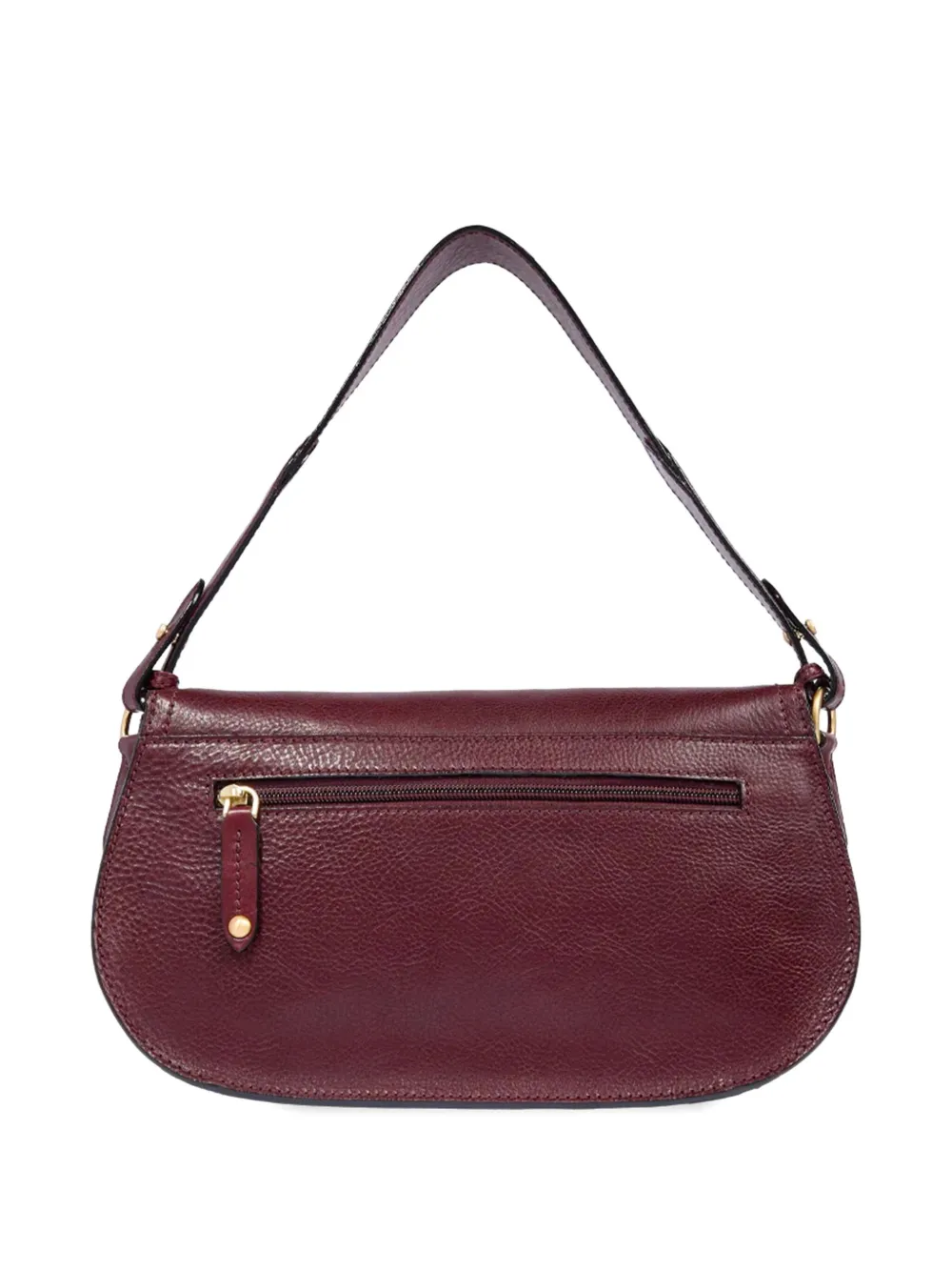 The Bridge Buckle-fastening Leather Shoulder Bag In Red