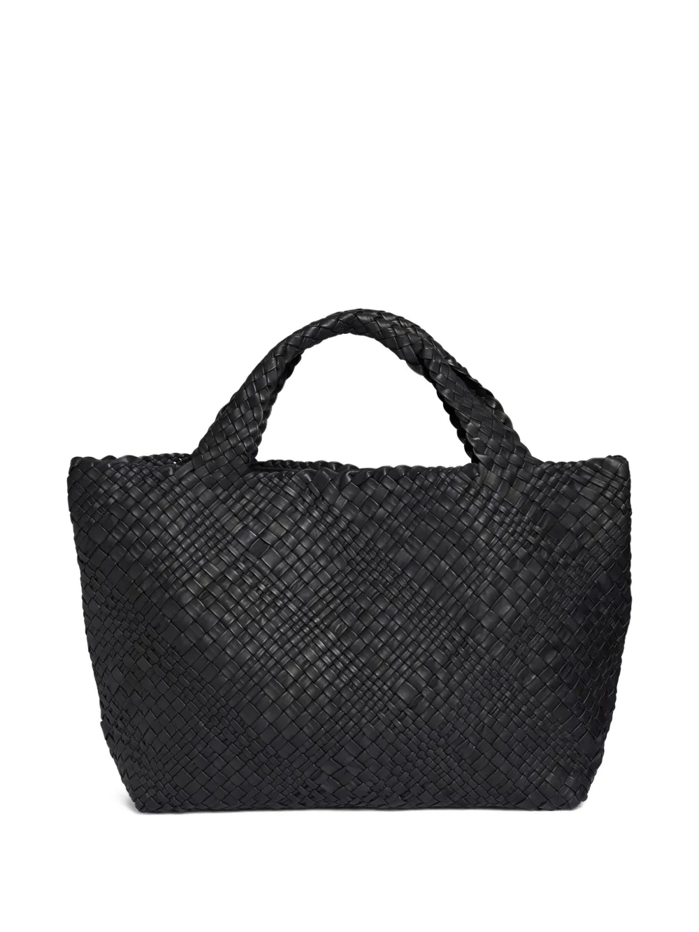 VISONA` Esmeralda leather tote bag - Zwart