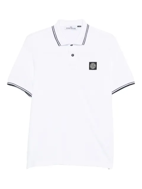 Stone Island tipped-collar polo shirt