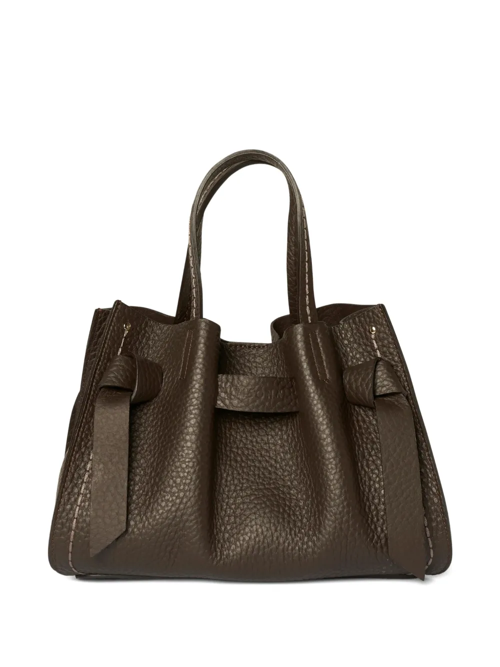 VISONA` Vittoria knotted tote bag - Bruin