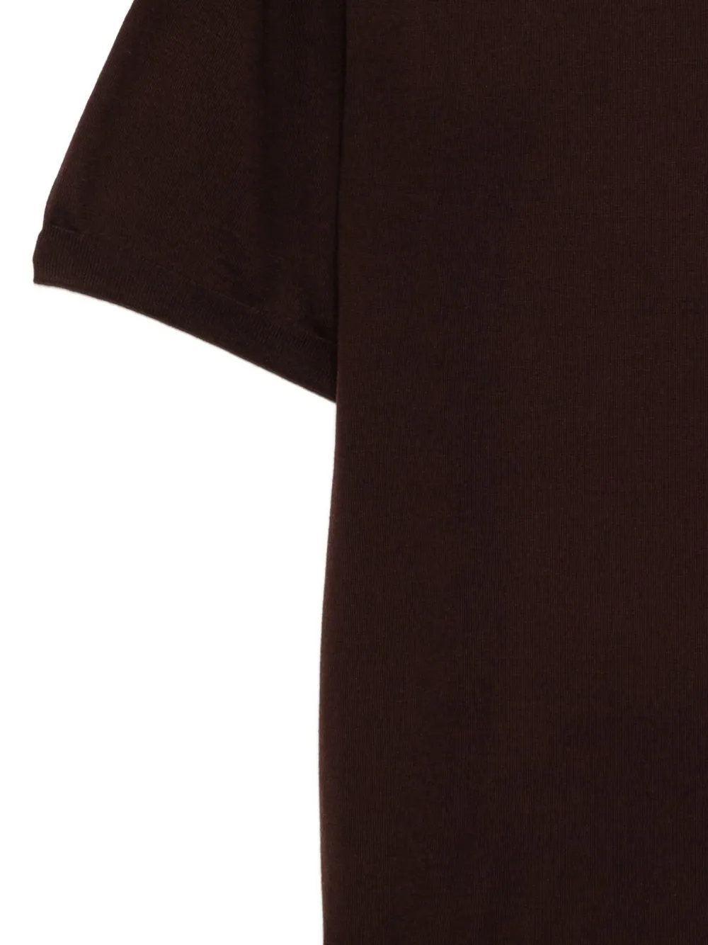 Lardini Wollen T-shirt Bruin