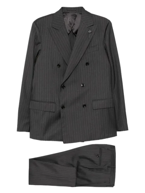 Lardini traje con rayas diplomáticas estampadas