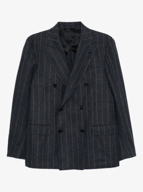 Lardini striped double-breasted suit