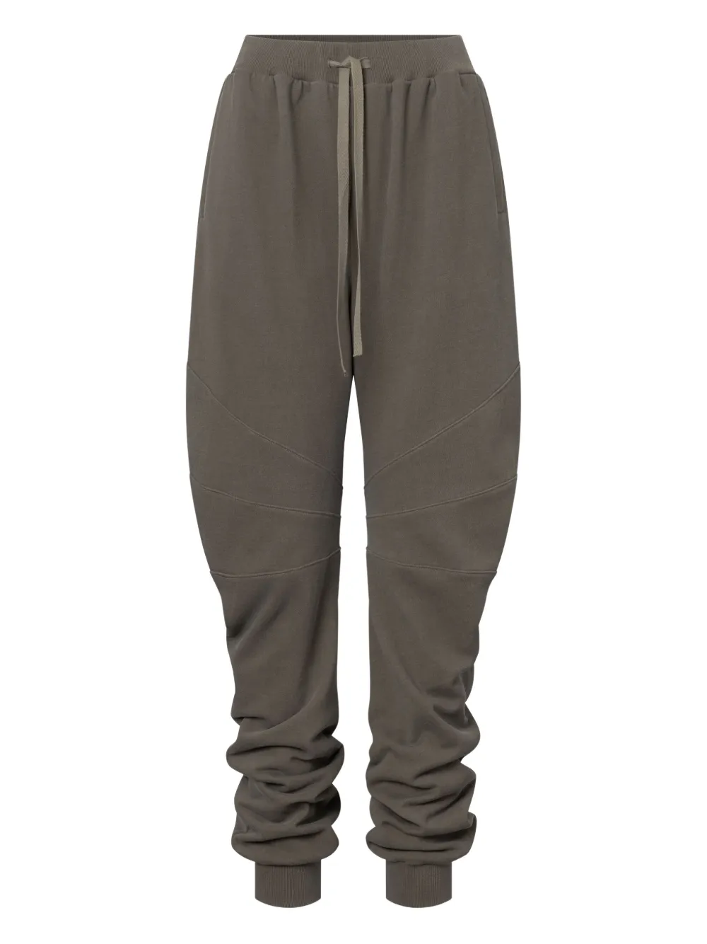 Elena Velez Panelled Drawstring Track Pants In Gray