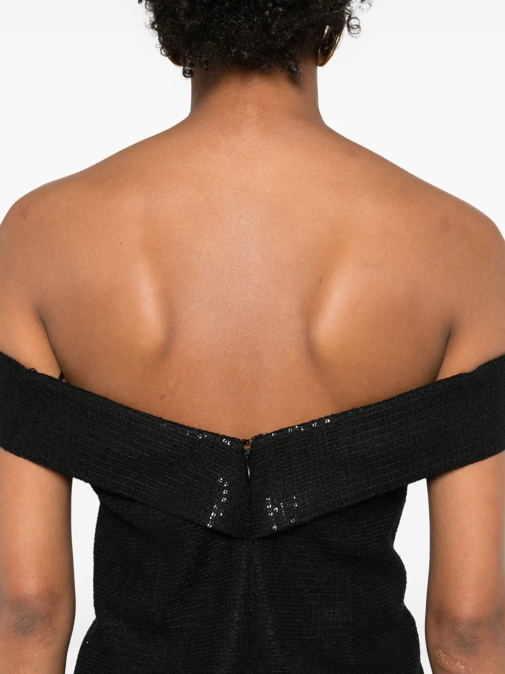 Eleh Sequin-embellishment Mini Dress In Black