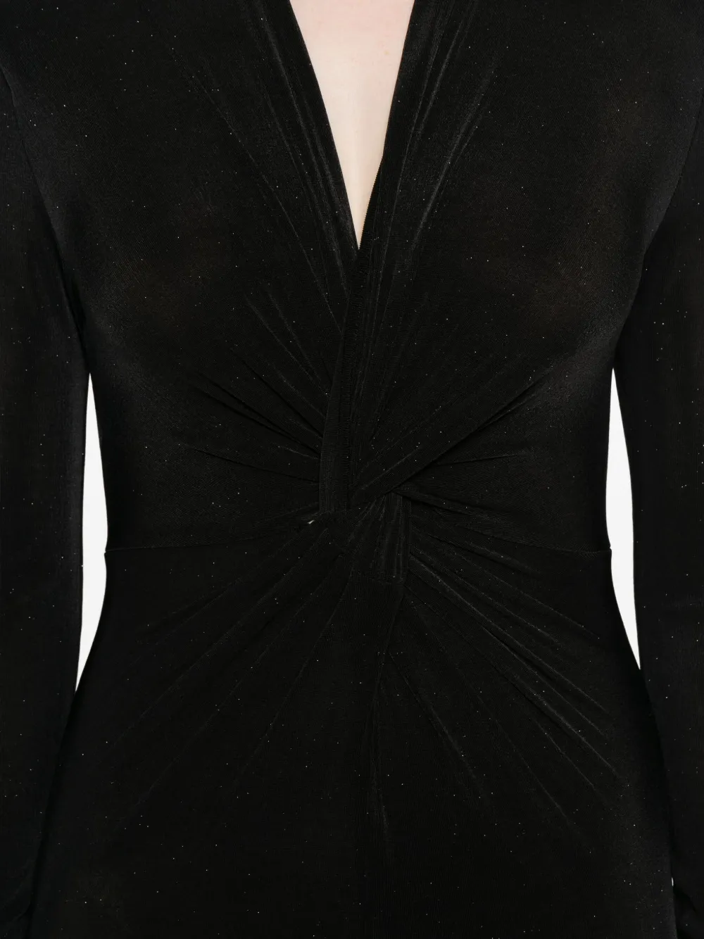 Eleh Twist-front Maxi Dress In Black