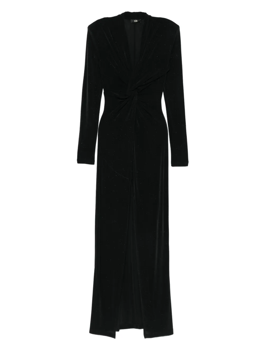 Eleh twist-front maxi dress | Black | Image 1