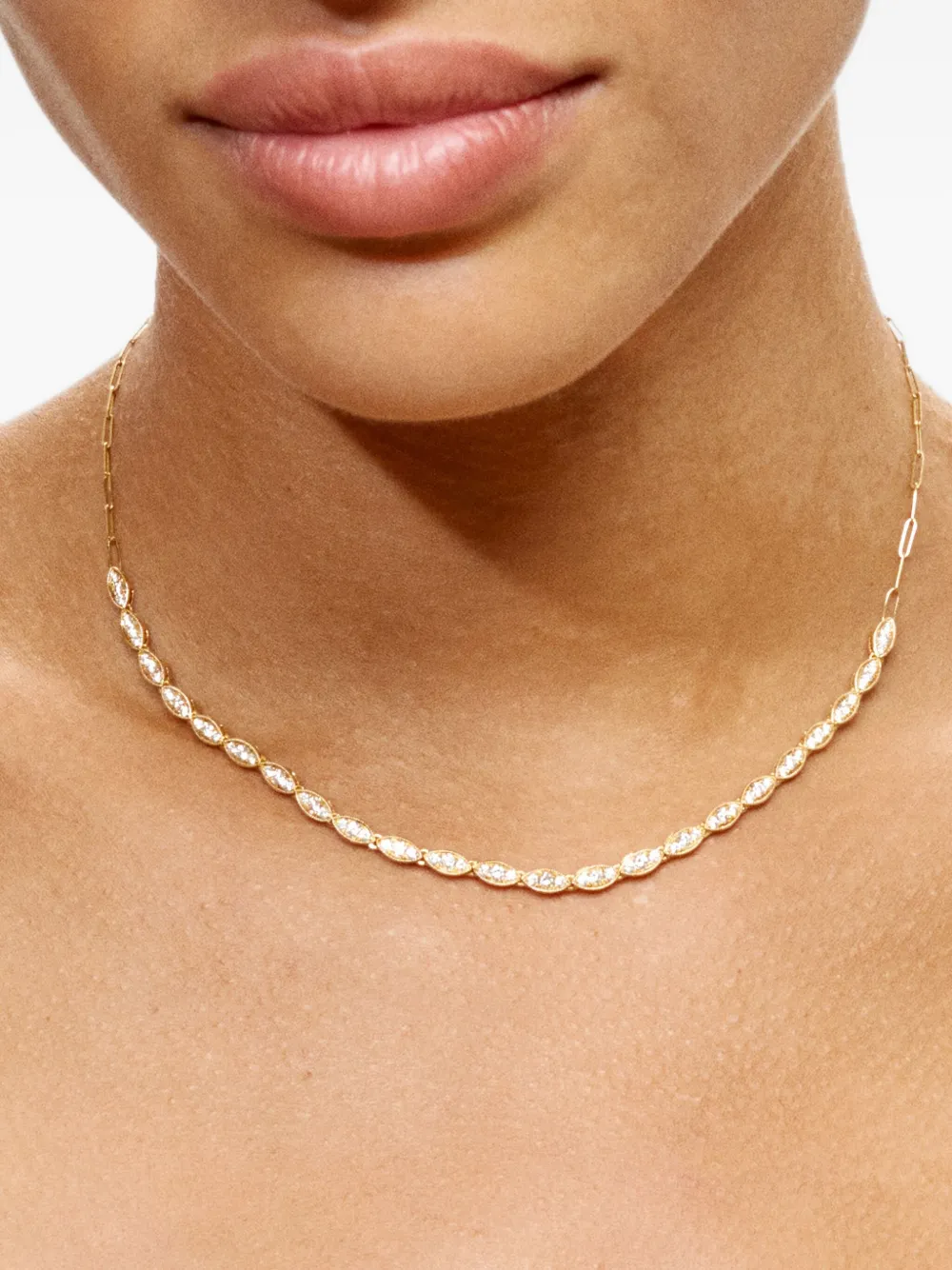 We By Whitebird 18k Yellow Gold Maurine Diamond Necklace In Yellow