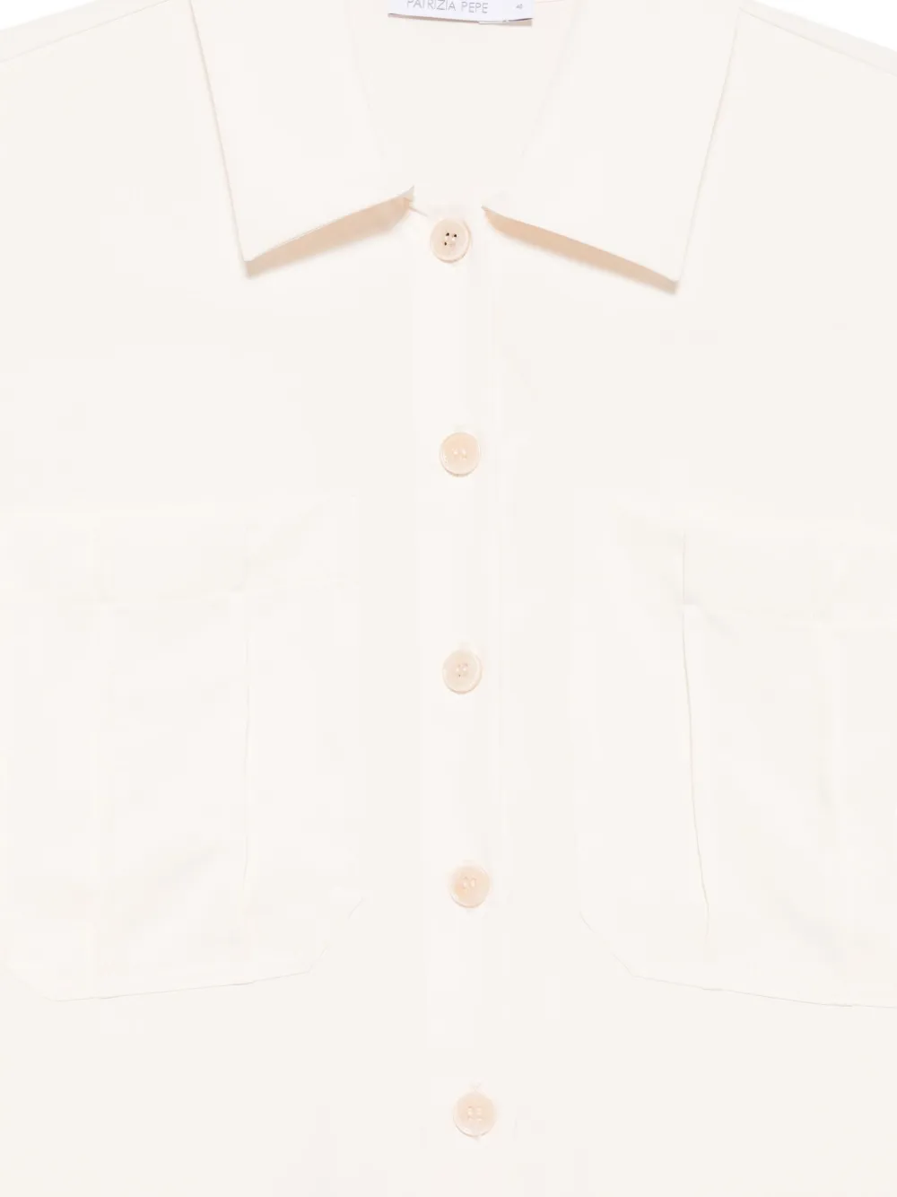 Patrizia Pepe Blouse met ceintuur Beige