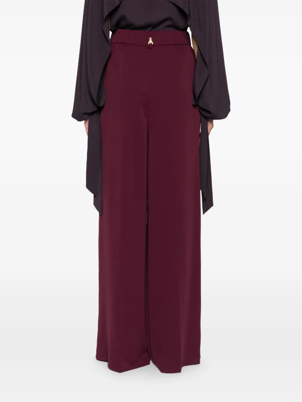 Patrizia Pepe Broek met elastische taille Paars