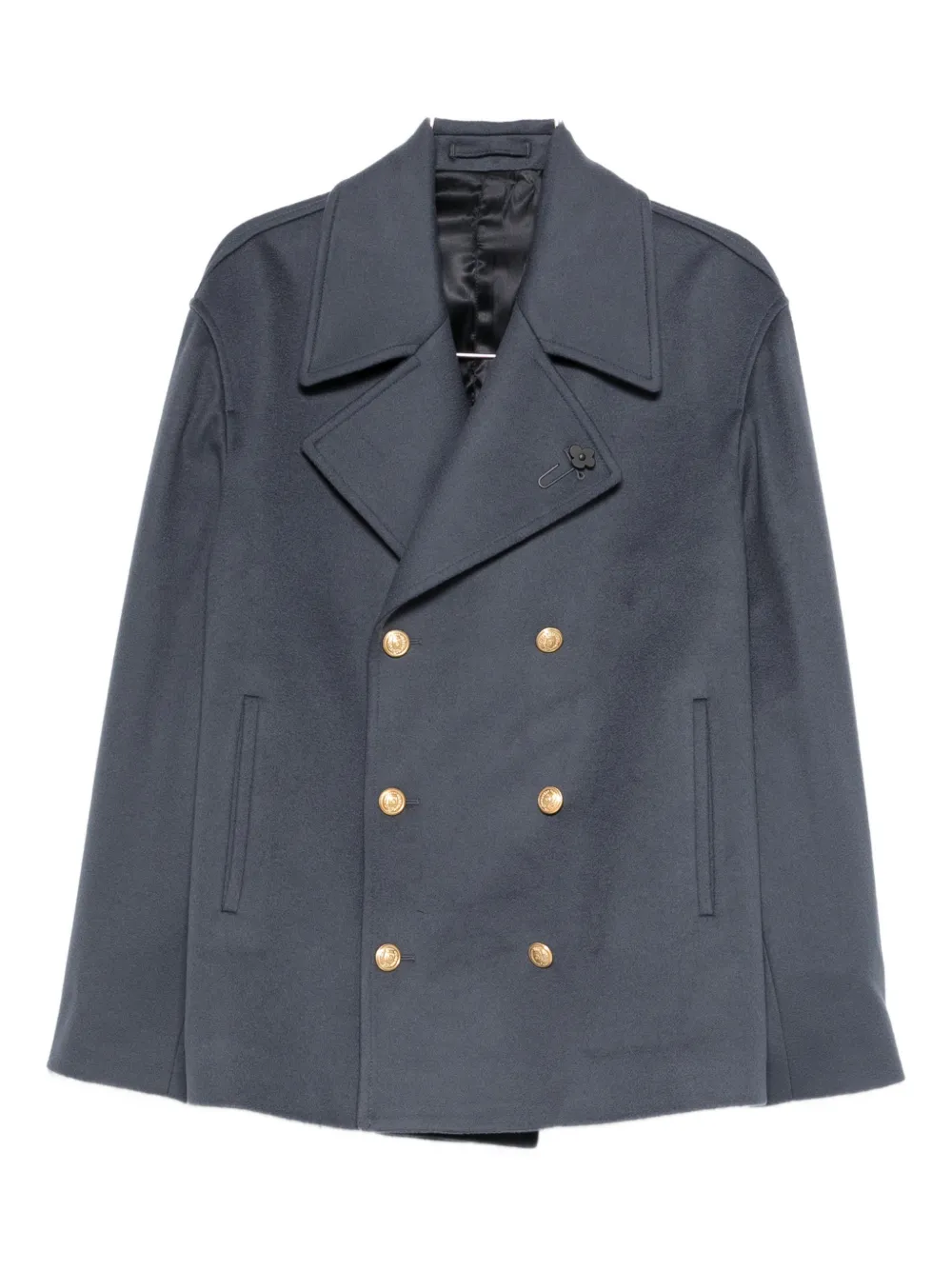 Lardini double-breasted coat - Blu