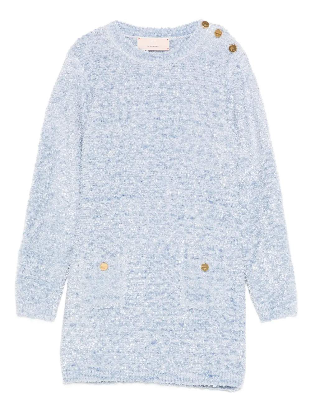 Elisabetta Franchi La Mia Bambina knitted dress | Blue | Image 1