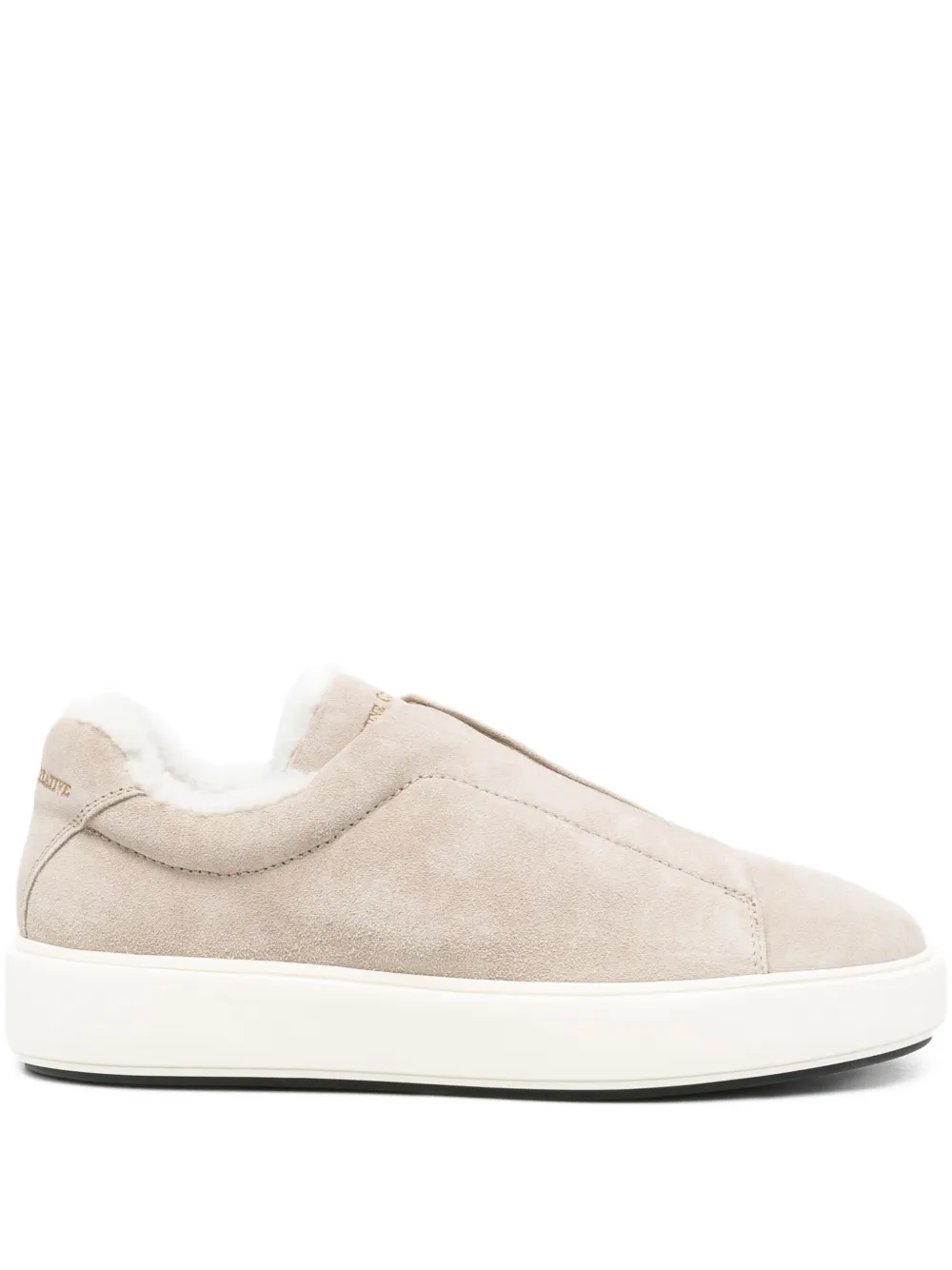 Officine Creative slip-on shearling sneakers - ニュートラル Officine Creative slip-on shearling sneakers - ニュートラル