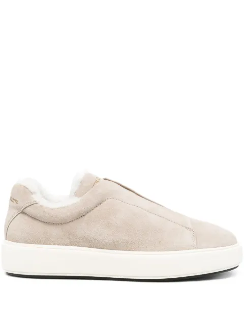 Officine Creative slip-on shearling sneakers 
