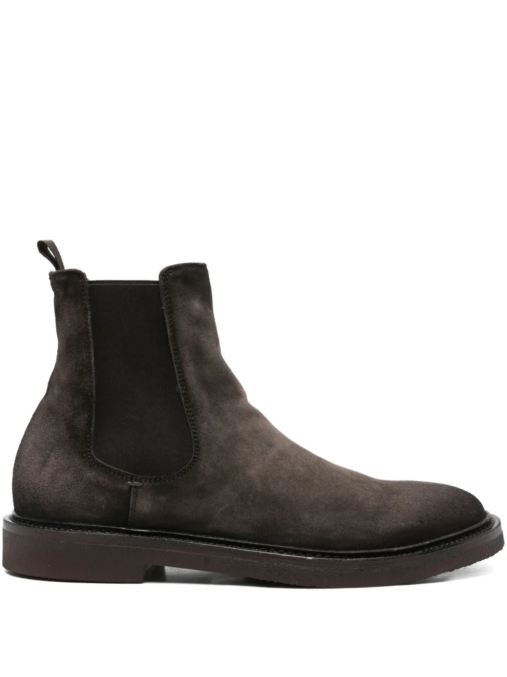 Officine Creative elasticated-panel suede boots - ブラウン Officine Creative elasticated-panel suede boots - ブラウン