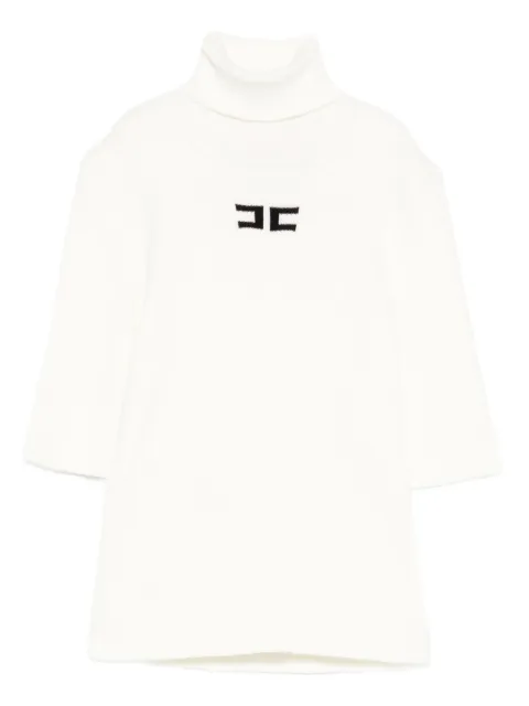 Elisabetta Franchi La Mia Bambina embroidered-logo turtleneck top