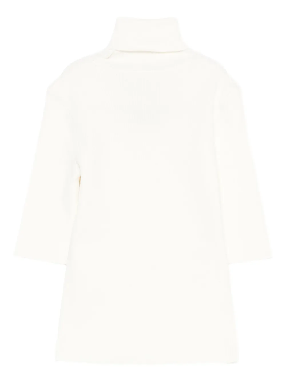 Elisabetta Franchi La Mia Bambina Top met col en geborduurd logo Wit