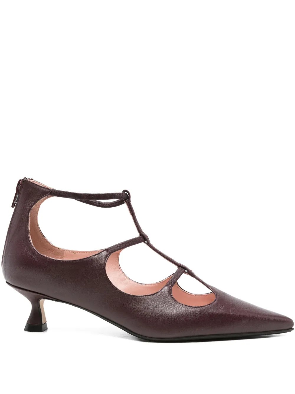 Anna F. leather pumps Red