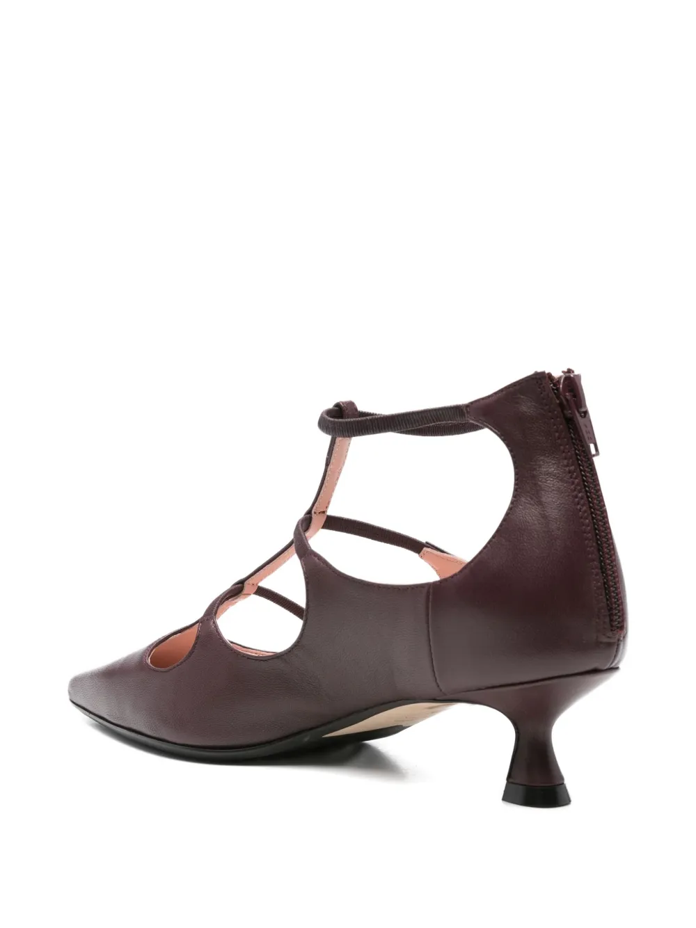 Anna F. leather pumps Red