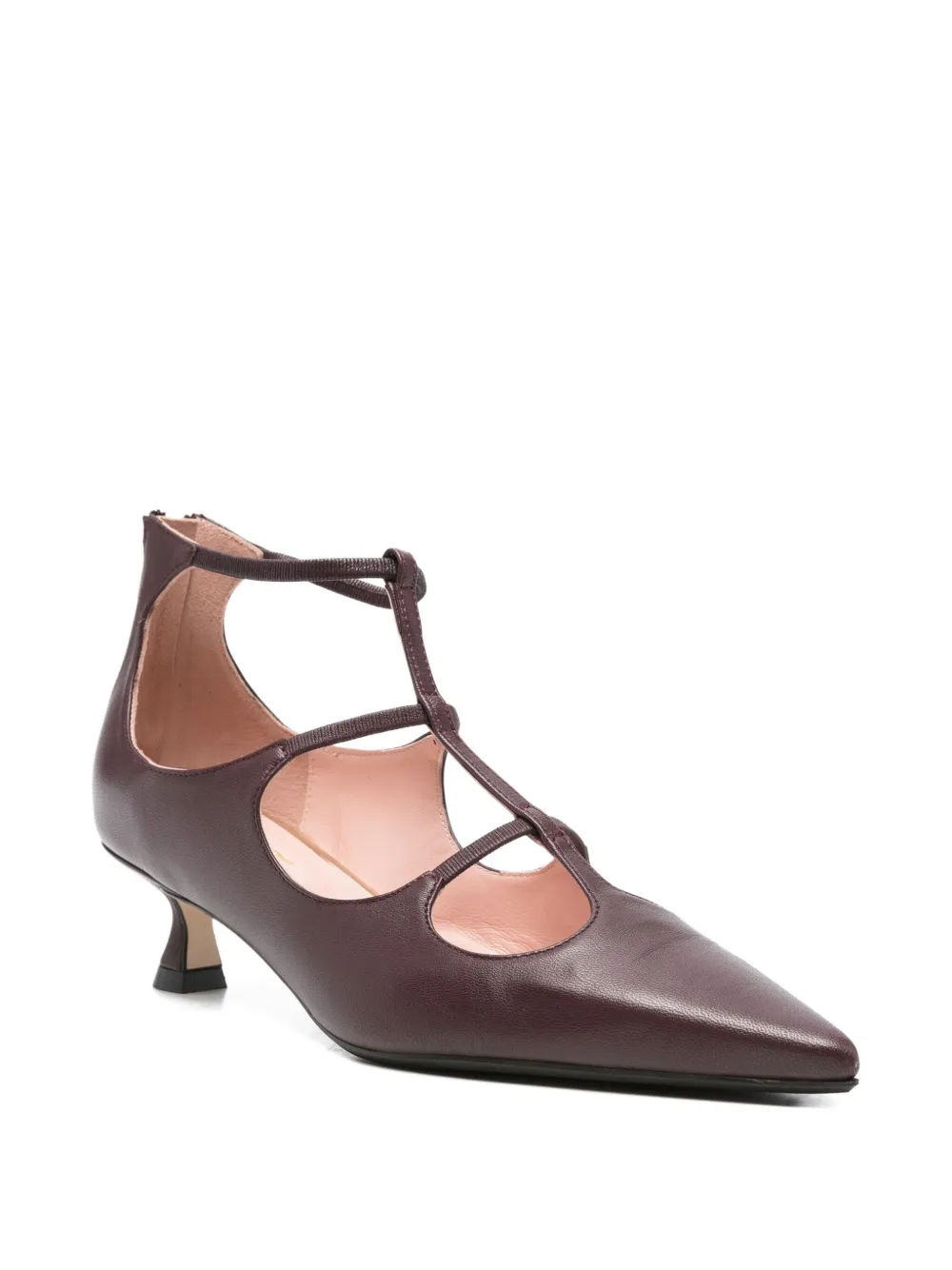 Anna F. leather pumps Red