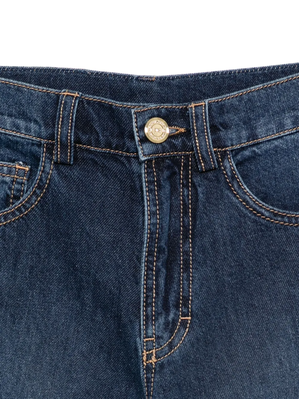 Elisabetta Franchi La Mia Bambina Jeans met logoprint Blauw