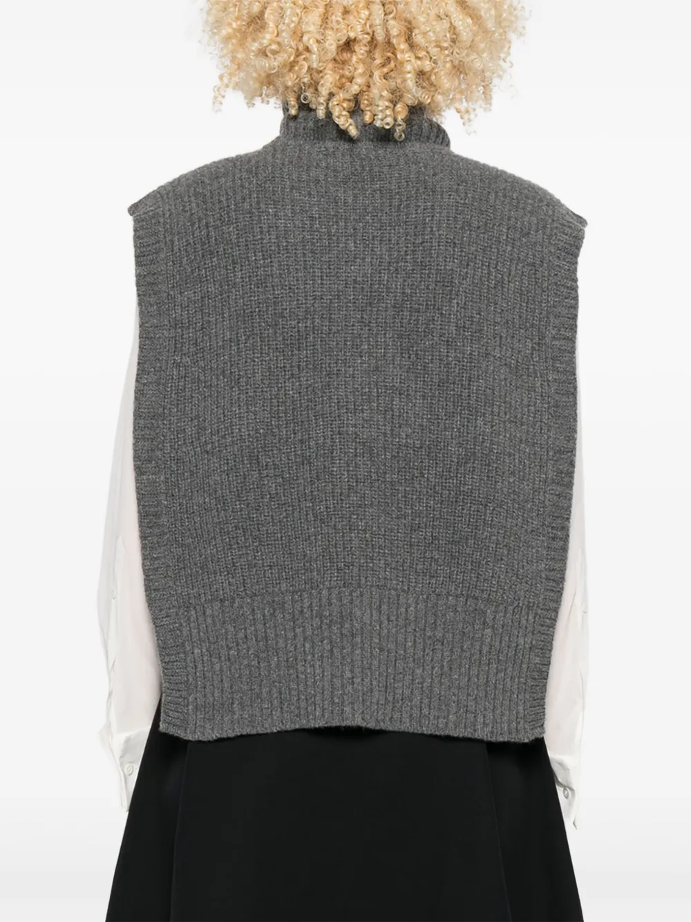 Moon Logo ribbed tank top