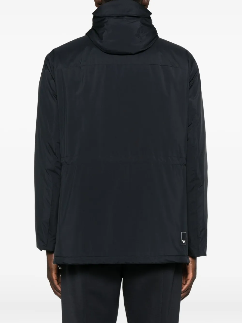 Emporio Armani Regenjas met meerdere zakken Blauw