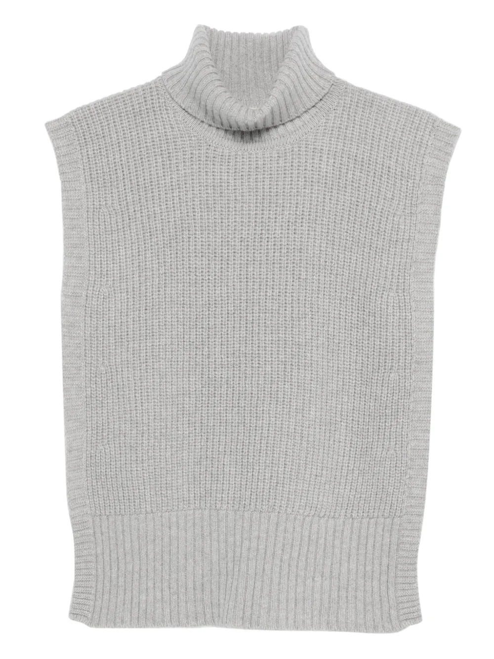 DAVANTINO turtleneck sleeveless sweater | Grey | Image 1